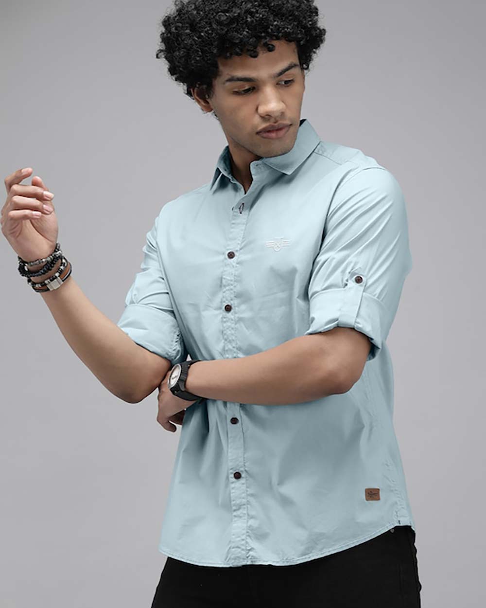 Roadster Men Arona Slim Fit Opaque Formal Shirt